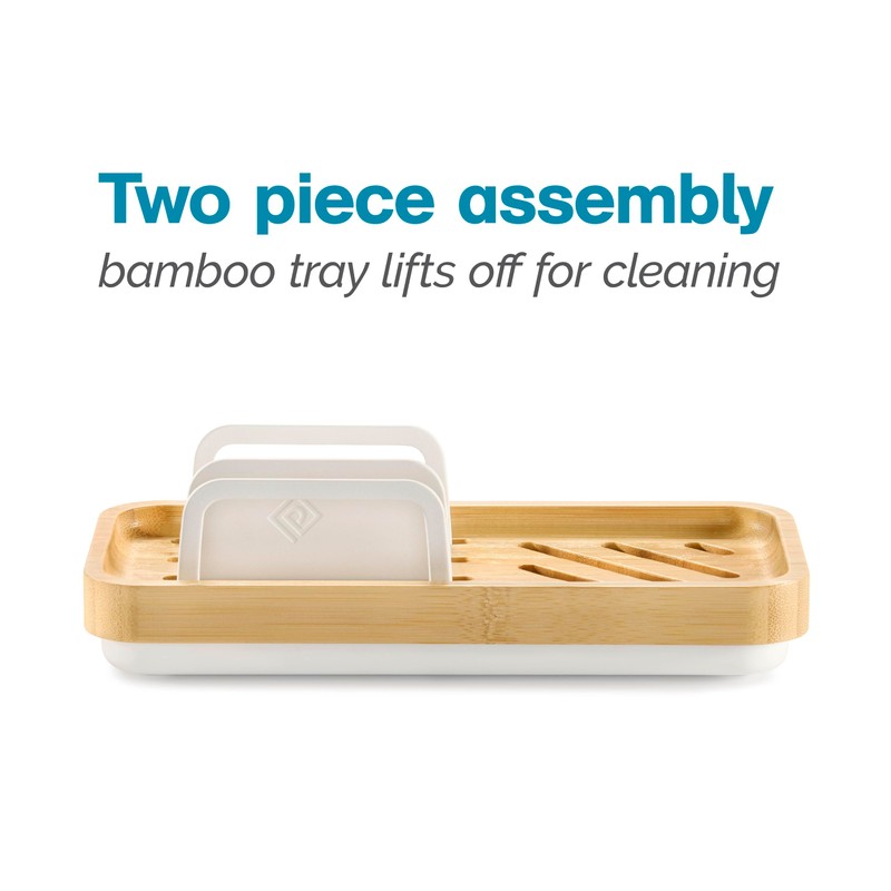 Polder Harmony Sink Caddy, Brush and Sponge Holder for Kitchen