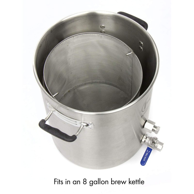 Kegco Coffee Filter Basket, 8 Gallon, Stainless Steel