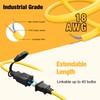 G GJIA 100FT Construction String Lights, IP65 Waterproof ETL Certified