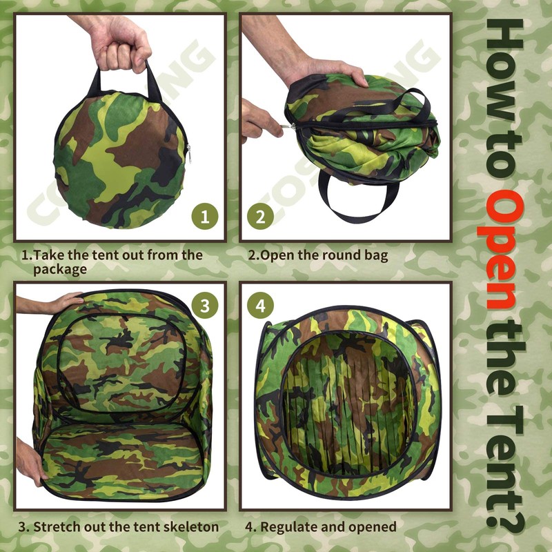 COSMOING Foldable BB Target Tent Trap Reusable Net for Training