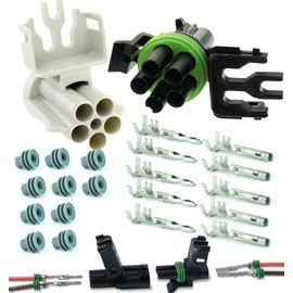 (5-PIN) 20 Amps Weather-Pack Series, Sealer Terminals, Housing Male & Female 14 16 GA