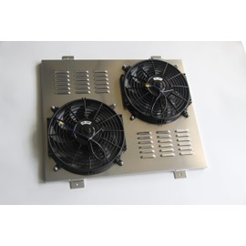 EGINCOOLER Performance Aluminum Shroud+Fan for 1991-1993 Dodge D150 D250 D350 W150 W250 W350 Ramcharger 5.9L Diesel Turbo Cummins High Output Radiator Fan Combo Kit