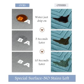 MontVoo Bath Mat-Bathroom Mat Rug Non Slip Super Absorbent Stain Resistant Quick Dry Thin Bathroom Rug-Bath Mats for Bathroom Floor Bathtub Vanity-Bathmat Bath Rug Easy Care-24"x35" Grey