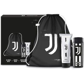 Juventus Geschenkset – Dusch-Shampoo 250 ml + Shampoo 200 ml + Schuhbeutel – praktisches und sportliches Set