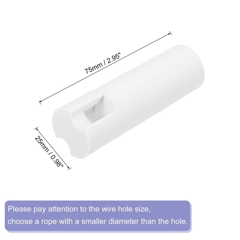 uxcell 2Pcs Cord Knobs, 75mm Window Blind Tassels Plastic Pull