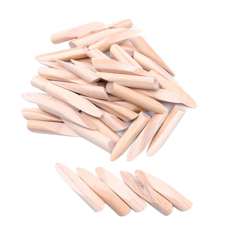 Shiwaki 50pcs Solid Wood Pocket Hole Plugs Wood Pine for