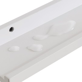 IBUYKE Solid Oak Timber Floating Shelf Wall, Creative U-shaped Shelf Display Racks for Living Room, Office, Bedroom, Bathroom, Kitchen, Wood color RF-GB543W