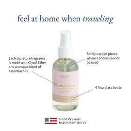 MERSEA Luxury Room Spray, Coconut Sugar, 4 oz