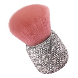 Ipetboom Bling Pink Mushroom Makeup Brush Set Fluffy Powder Brush for Blush Nail Dust Cleaning Soft Bristles for Makeup Artists Beauty Enthusiasts