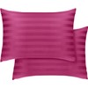 Hafaa Pillow cases 2 Pack - Pink Stripe Pillow Cases