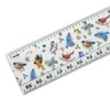Northeastern Birds Pattern 12 Inch Standard and Metric Plastic Ruler