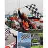 JUKOTA 1 x Motorsport Checked Flag 90 x 150 cm,