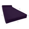 Amfuton Purple Sleeper Chair Folding Foam Beds, Lounger Studio Bed