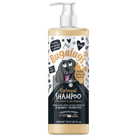 BUGALUGS Oatmeal & Aloe Vera Dog Shampoo Dog Grooming Shampoo Products for Smelly Dogs with Fragrance, Oatmeal Puppy Shampoo, Professional Vegan pet Shampoo & Conditioner