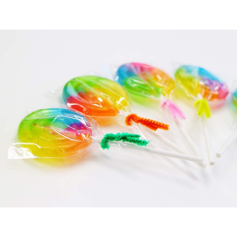 100 count rainbow pop candy (candy with sticks)