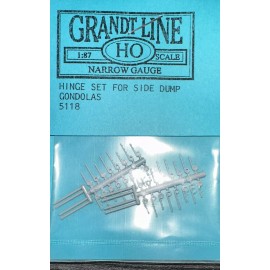 Grandt Line HO Kit #5118 Hinge Set for Side Gondolas 1:87 NOS