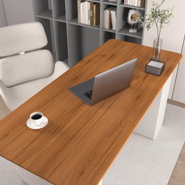 EaseStick 15.7"x160" Chestnut Brown Wood Contact Paper Peel and Stick Countertop Vinyl Wrap Waterproof Vintage Faux Wood Wallpaper for Cabinets Self Adhesive Removable Brown Wallpaper for Kitchen Desk