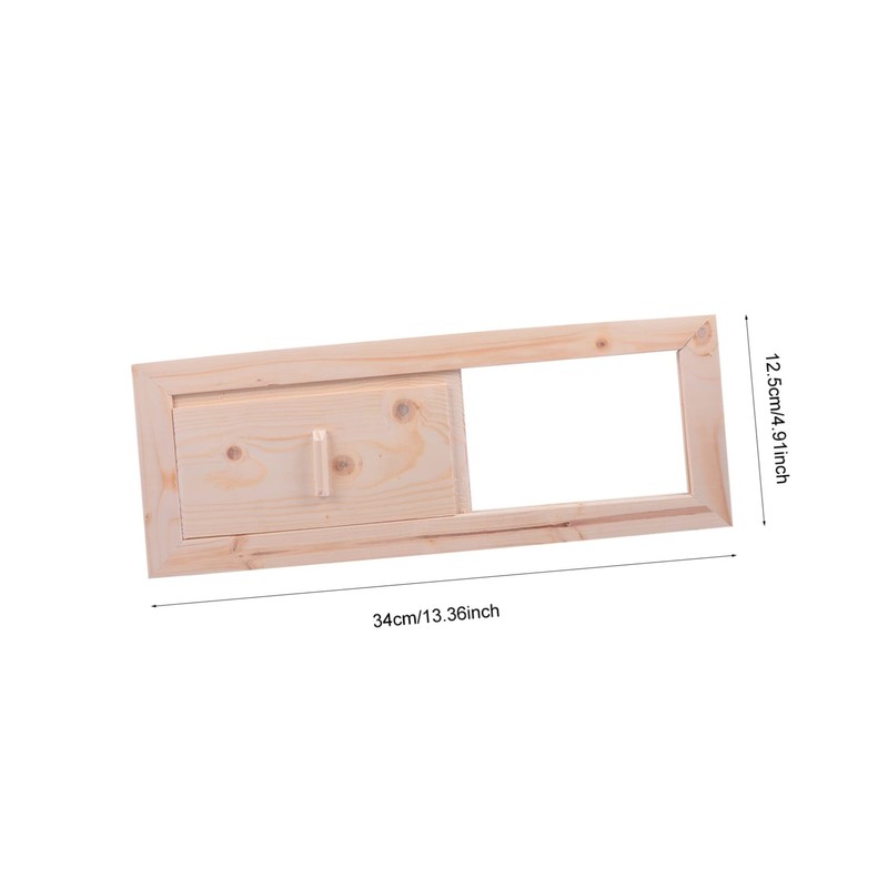 SEWACC Cedar Wood Sauna Room Air Vent Cover Sliding Grille