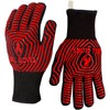 QUWIN BBQ Gloves, BBQ Accessories 1472℉ Extreme Heat Resistant, Grilling