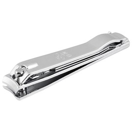 Sourcingmap Large Nail Clippers, Professional Stainless Steel Flat Finernail Trimmer and Toenail Clipper for Women Men, Sharp Curved Edge Cutter for Thick Finger Toe Nails, 1 PCS Silver Tone