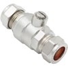 TC Isolating Isolation Valve 15mm Full Flow Large Bore Compression