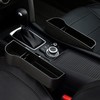 2PCS Car Seat Storage Box&Console Side Pocket Coin Phone Organizer