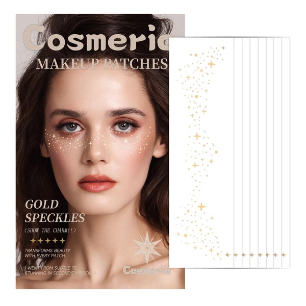 Cosmeria Face Tattoo Glitter Freckles, High Quality and Waterproof, Easy