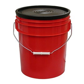 Jones Stephens T60102 Bucket Caddy 5-Gallon Bucket with 1 Large Tray and 4 Small Trays, Red