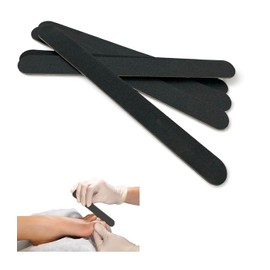 Algeos Double-Sided Nail File and Emery Boards (10 Pack) Grade: 100/80 Grit - Dimensions: 17.5cm x 2cm, Recommended by Nail Technicians - Environmentally Friendly, Top UK Nail and Foot Files