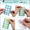 Sabary 24 Sets Father's Day Shirt Card Making Kit DIY