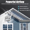 Criditpid 10 Inch Shutter Exhaust Fan with Speed Controller and