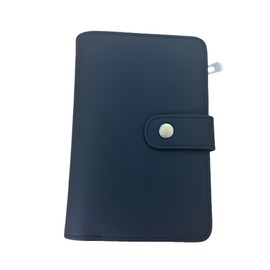 Full Grain Leather Passport Wallet, RFID Blocking Passport Holder with Tracker Slot, Multi Compartment Travel Wallet for Women & Men, Secure Passport Cover Case for Airport Essentials (Black)