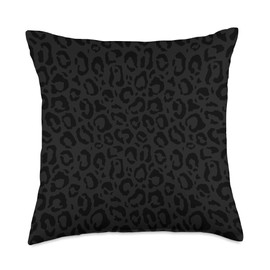 Christmas Decor & Gnome Christmas Lover Gift Black Leopard Cheetah Print Animal Lover Throw Pillow, 18x18, Multicolor