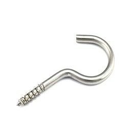 2 screw-in Hooks 3.5 x 60 mm Stainless Steel Eye Screw Hooks