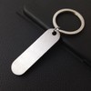 Engravable Silver Metal Keyring Key Holder Keyring DD-12423 / 각인가능 실버 메탈키링 키홀더 열쇠고리 DD-12423