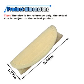 2PCS Car Grab Handle Cover, Soft Plush Car Grip Gloves Auto Inner Door Pull Handle Cover, Anti-Scratch Car Handle Protector Auto Interior Accessories for Most Vehicles (Beige)