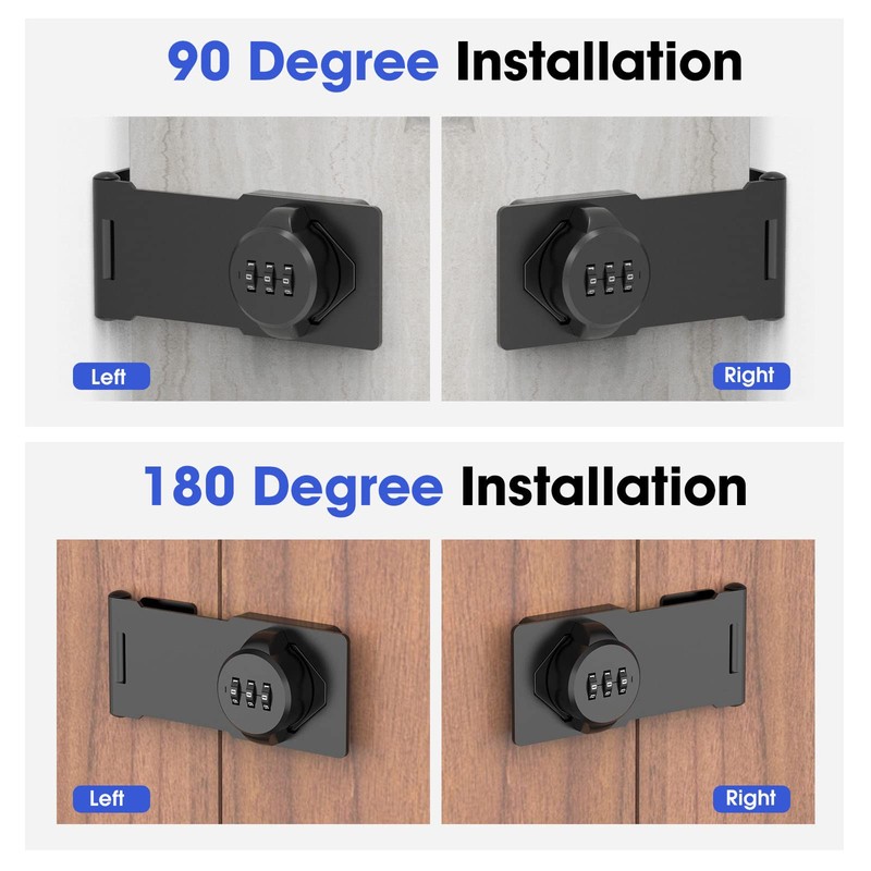 Mechanical Password Rotary Hasp Locks, Cabinet Combination Lock, Door Security