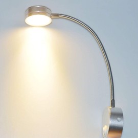 Lysed Wall Mounted Reading Light,Plug in Wall Light Wall Mount Lamp,Wall Reading Light Flexible Light Wall Light Adjustable Angle(5W, Warm White)