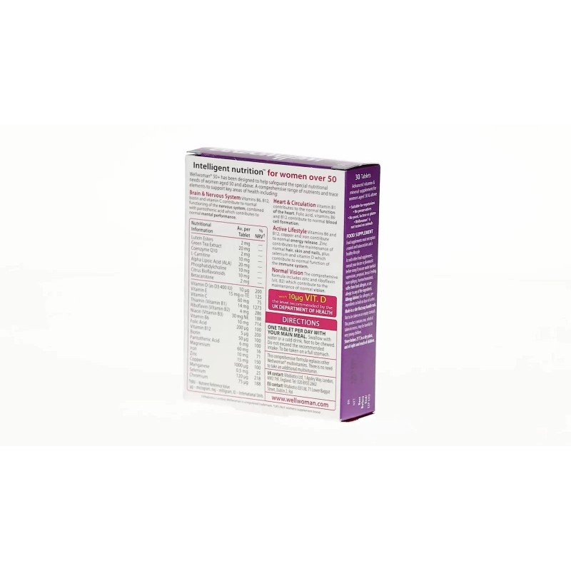 Wellwoman 50 Advanced Vitamin and Mineral Formula 30 Tablets for