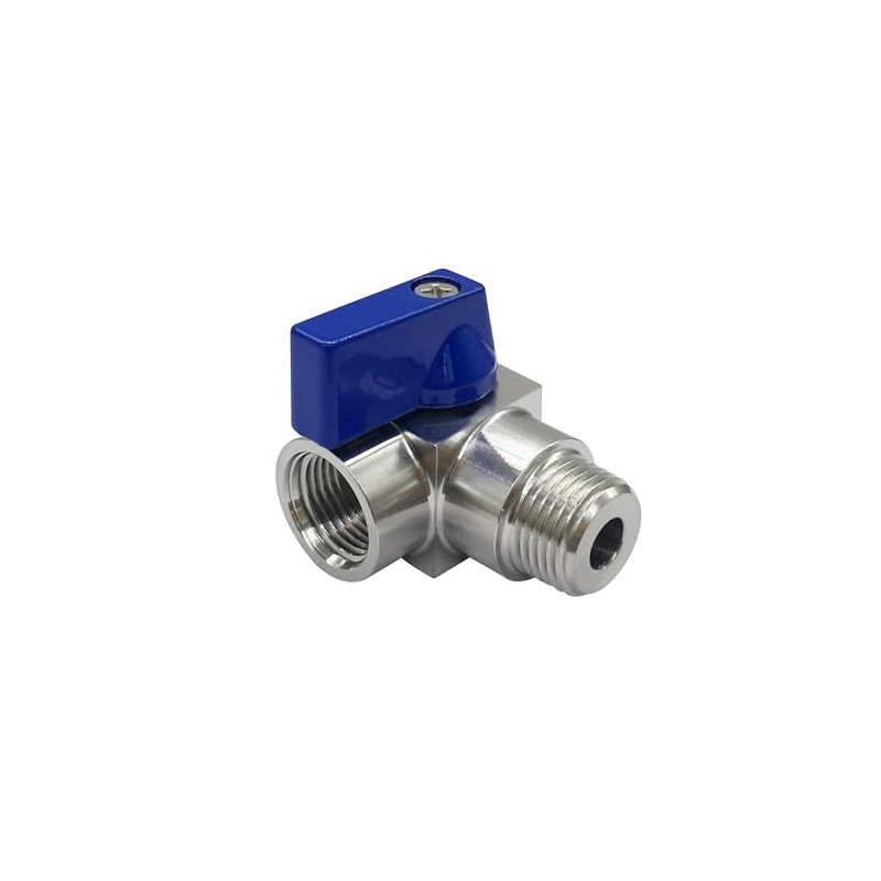 Fitvell Stainless Steel 1/2" NPT Male to Female Mini Ball