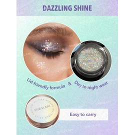 SHEGLAM Glitter Wizard Invisible Jelly Shadow Eyeshadow Shimmer-Violet Starlight