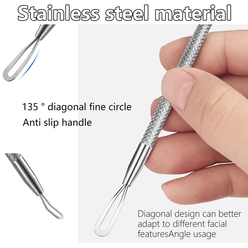 Geebymol Blackhead Tool Kit, Stainless Steel Spot Treatment Tools for