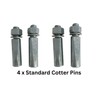 AARNAV 4 X Bicycle Bike Cycle Standard Cotter Pin 9.5