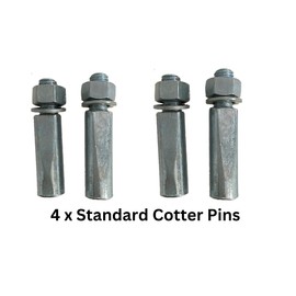 AARNAV 4 X Bicycle Bike Cycle Standard Cotter Pin 9.5 mm 3/8" Raleigh Crank Chainwheel