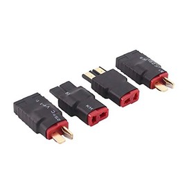 OliRC 4pcs Traxxas TRX to T-Plug Deans Style Male Female RC Connector Adapter(C81-4)