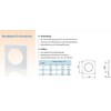 Wall Plate for PVC Ventilation Pipe 150 mm Wall Flange
