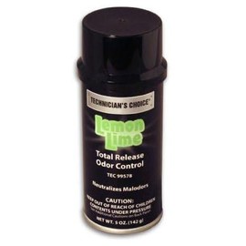 Technicians Choice TEC99578 Lemon Lime Aerosol Bomb Total Release Odor Control (Case, 12 Cans)