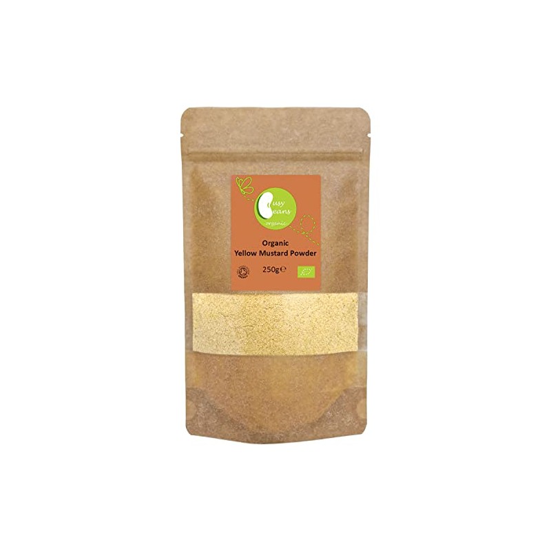 Organic Yellow Mustard Powder -Certified Organic- by Busy Beans Organic