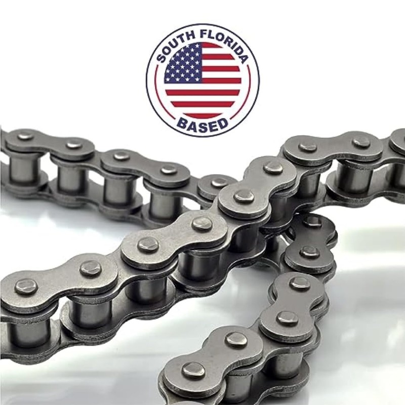PGN #50 Roller Chain - 10 Feet + 2 Free