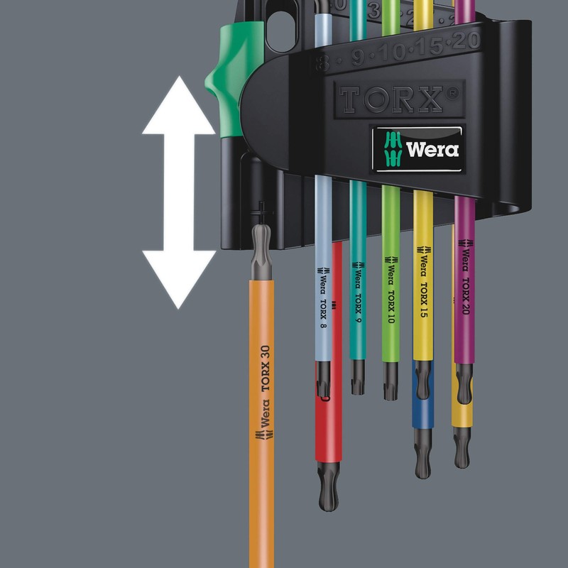 Wera - 05073599001 967 Spkl/9 Torx Bo Multicolor Juego de